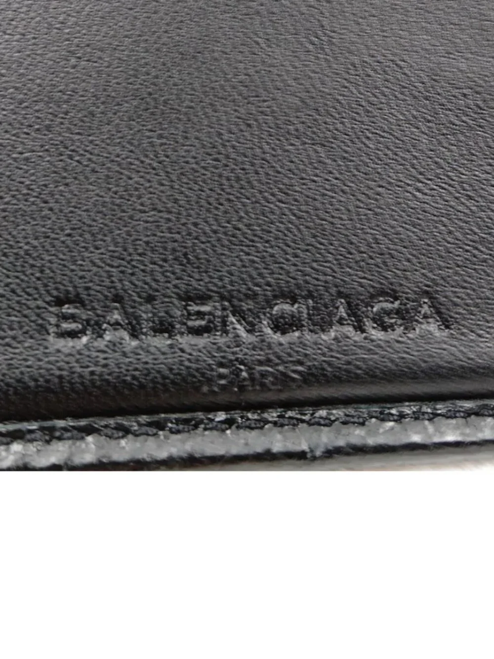 $995 Authentic BALENCIAGA Paris Made in ITALY Black Leather Bifold Long Wallet - Picture 2 of 13